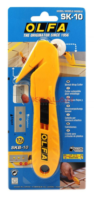 OLFA OL-SK-10 нож "HOBBY CRAFT MODELS" для хозяйственных работ, безопасный, для вскрытия стрейч-плен