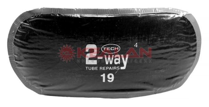 TECH 2-Way 19BK заплатка для ремонта камер, 150 х 70 мм.