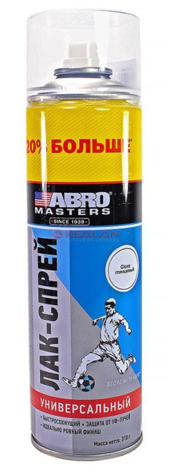 ABRO MASTERS LAQ-540-G-RE лак-спрей глянцевый, 310 г.