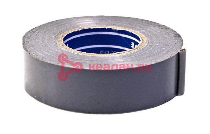 Denka Vini-Tape 234 изолента серая, ПВХ, 0,13 мм, 19 мм, 20 м.