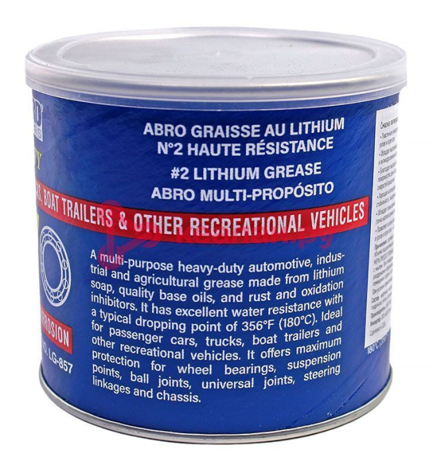 ABRO MASTERS LG-857-AM-I-ESF cмазка литиевая «Литол» #2, 454 г.