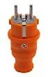 REXANT 111-015 вилка прямая влагозащищенная, c/з, 16 А, IP44, каучук оранжевая REXANT 111-015 вилка прямая влагозащищенная, c/з, 16 А, IP44, каучук оранжевая