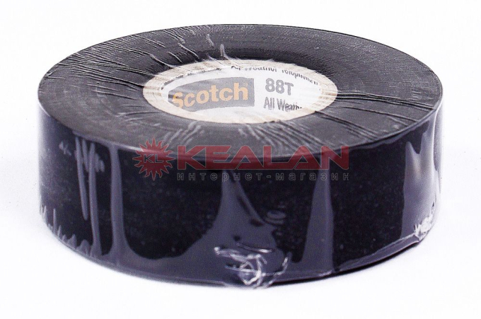 3M™ / Corning Scotch 88T лента виниловая для телеком отрасли, черная, 19 мм, 10,8 м.