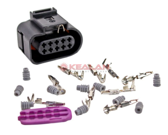 CARGEN AX65210S разъем 1J0973715 (10pin) 10 контактов замка двери для Audi, Skoda.