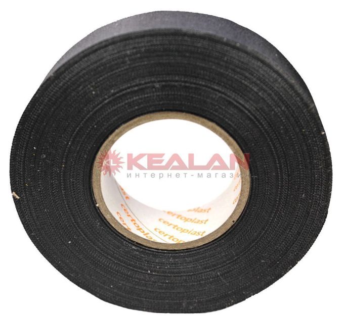 Coroplast certoplast 517 изолента тканевая, без ворса, 0,18 мм, 19 мм, 25 м.