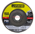 STAYER "PROFI" круг шлифовальный лепестковый торцевой, зерно-электрокорунд нормальный, тип КЛТ 1, P8
