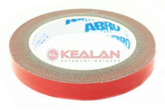 ABRO RD-14mm-5M лента клейкая двухсторонняя, Премиум, 14 мм, 5 м.