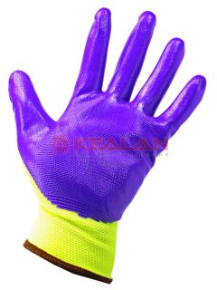 GWARD Hi-Vis перчатки нейлоновые с нитриловым покрытием, 10/XL