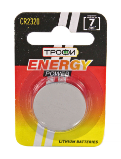 ТРОФИ CR2320 ENEGRY POWER литиевая батарейка, 1 шт.