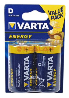 VARTA ENERGY D (LR20) батарейка, 2 шт.