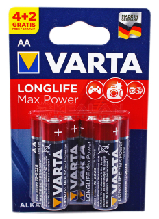 VARTA MAX TECH батарейка AA (LR6), блистер, 4+2 шт.