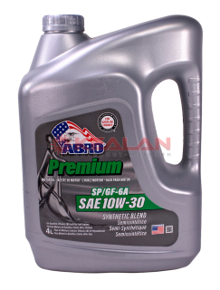 ABRO MO-SB-10-30-SP-4L масло моторное полусинтетическое SAE 10W30 SP, 4 л.