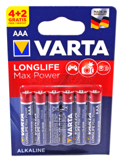 VARTA MAX TECH батарейка AAA (LR03), блистер, 4+2 шт.